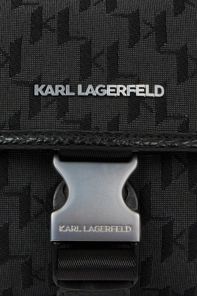 TÁSKA KARL LAGERFELD K/MONOGRAM JACQUARD MESSENGER - Kép 5