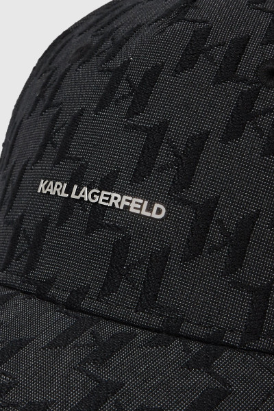 SAPKA KARL LAGERFELD K/MONOGRAM JACQUARD CAP - Kép 5
