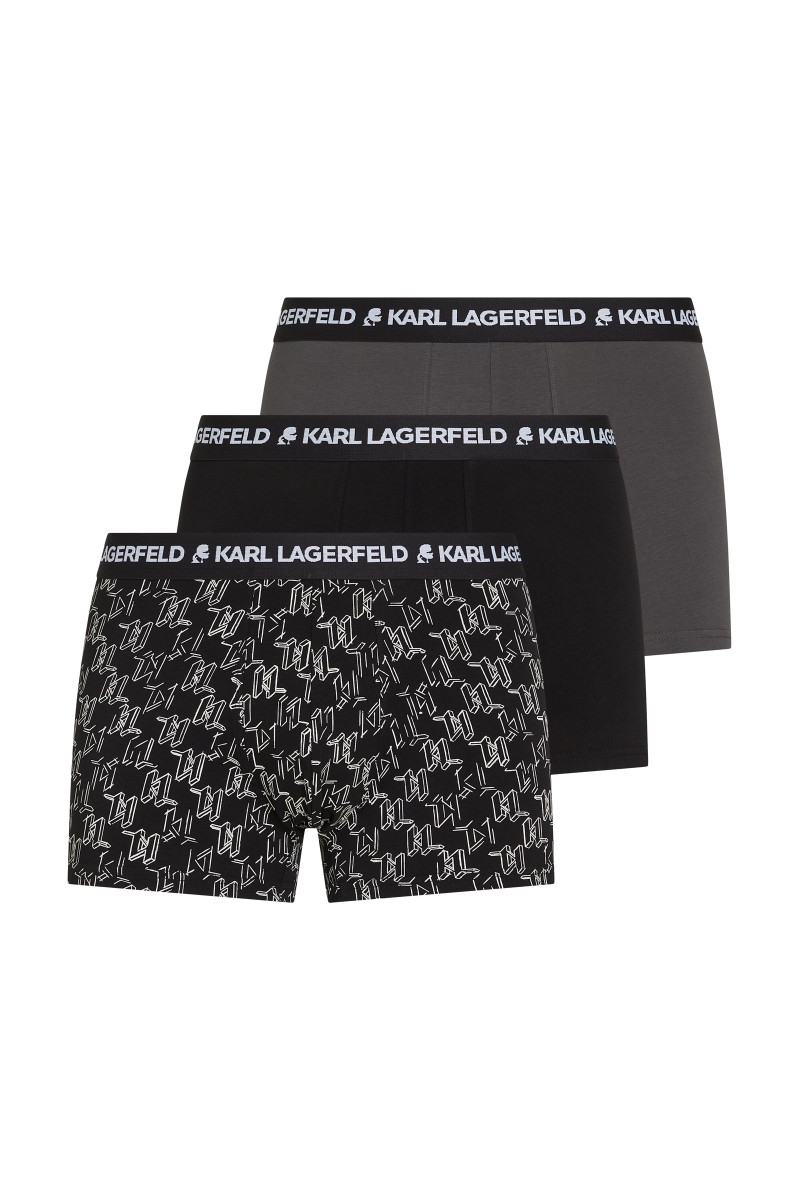 Alsónemű Karl Lagerfeld Monogram Aop Trunk Kl Monogram-Black-Grey