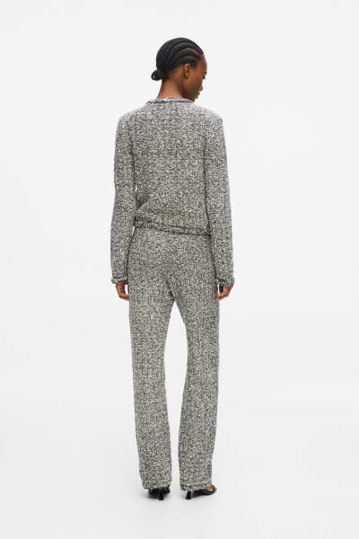 NADRÁG KARL LAGERFELD BOUCLE KNIT PANTS - Kép 2