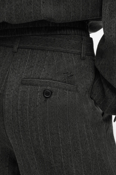 NOHAVICE KARL LAGERFELD PINSTRIPE TAILORED PANTS - Fotografia č. 4