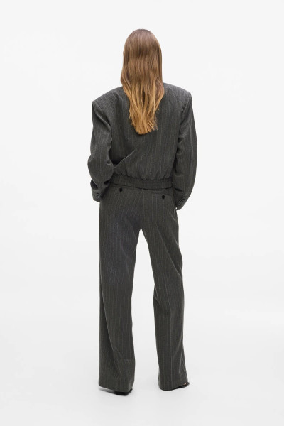 NOHAVICE KARL LAGERFELD PINSTRIPE TAILORED PANTS - Fotografia č. 2