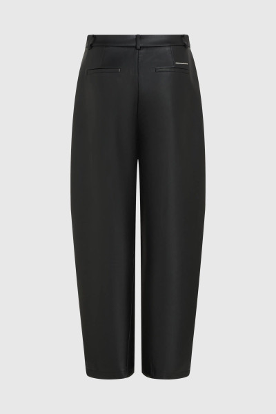 NADRÁG KARL LAGERFELD FAUX LEATHER BARREL PANTS - Kép 6