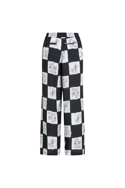 NADRÁG KARL LAGERFELD PRINTED FLUID PANTS - Kép 6