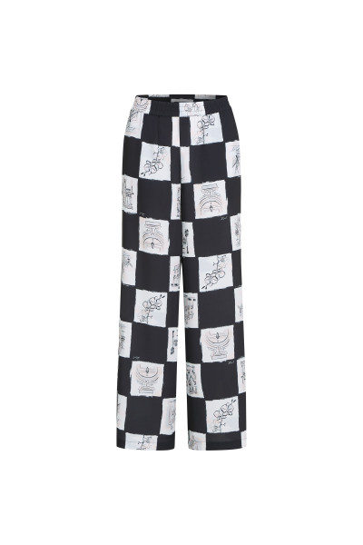 NADRÁG KARL LAGERFELD PRINTED FLUID PANTS - Kép 5