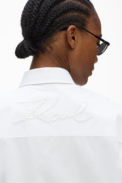 KOŠEĽA KARL LAGERFELD SIGNATURE POPLIN TUNIC - Fotografia č. 4