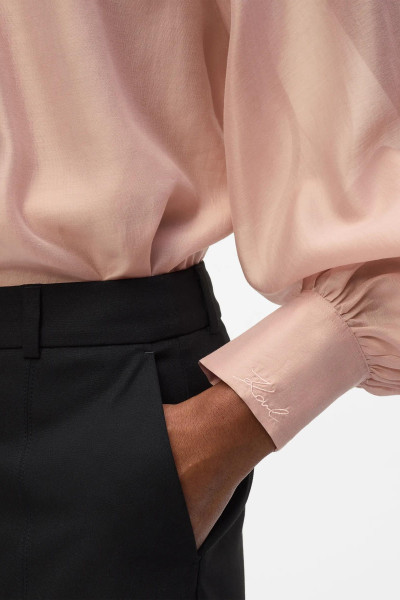 BLÚZKA KARL LAGERFELD FLUID BLOUSE - Fotografia č. 4