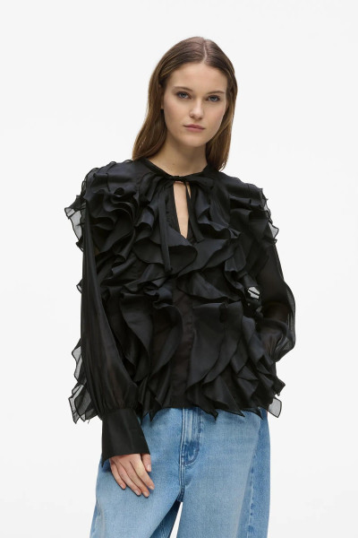 BLÚZKA KARL LAGERFELD RUFFLE BLOUSE - Fotografia č. 1