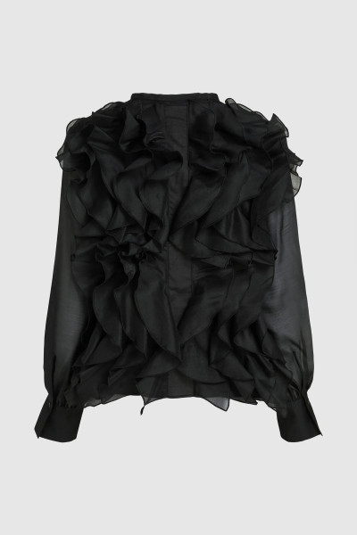 BLÚZKA KARL LAGERFELD RUFFLE BLOUSE - Fotografia č. 7