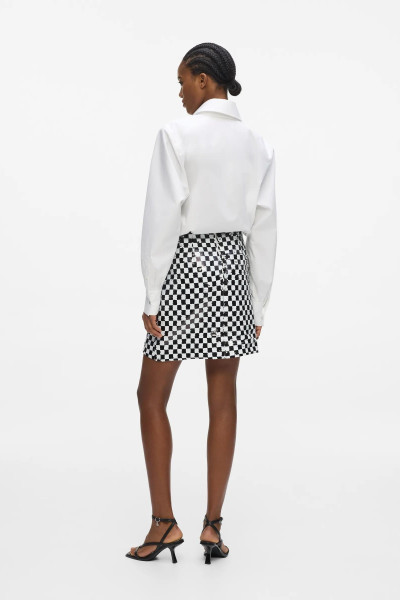 SZOKNYA KARL LAGERFELD CHECKERBOARD SEQUIN SKIRT - Kép 2