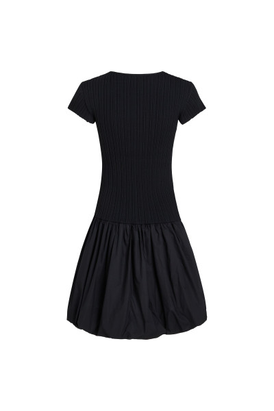 ŠATY KARL LAGERFELD FABRIC MIX BALLOON DRESS - Fotografia č. 2