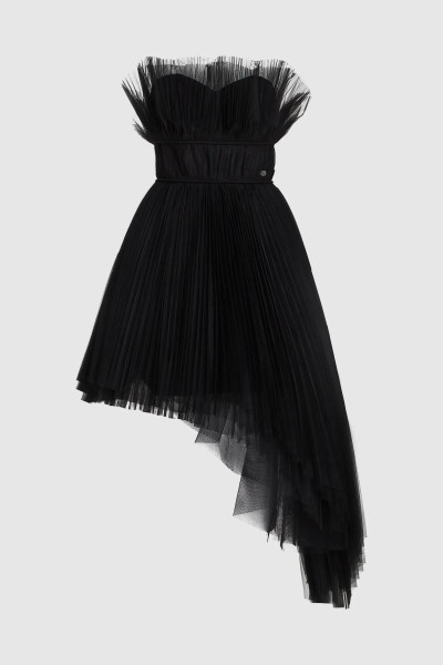 ŠATY KARL LAGERFELD ASYMMETRIC TULLE DRESS - Fotografia č. 6