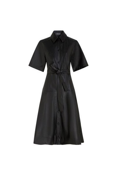 RUHA KARL LAGERFELD FAUX LEATHER DRESS - Kép 1