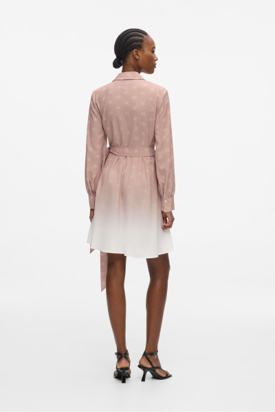 RUHA KARL LAGERFELD PRINTED FLUID WRAP DRESS - Kép 2
