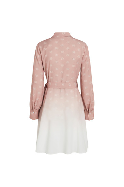 RUHA KARL LAGERFELD PRINTED FLUID WRAP DRESS - Kép 6