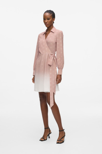 RUHA KARL LAGERFELD PRINTED FLUID WRAP DRESS - Kép 1