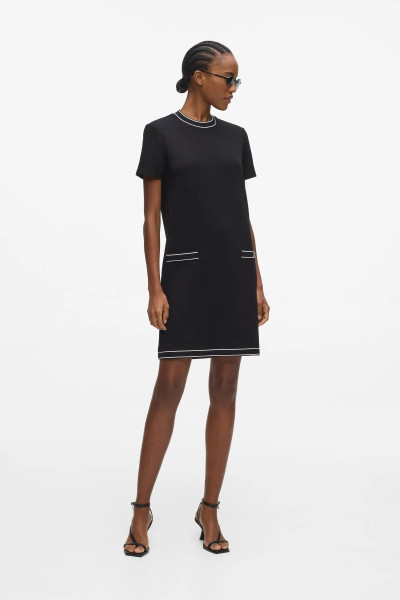 RUHA KARL LAGERFELD LOGO JERSEY DRESS - Kép 1