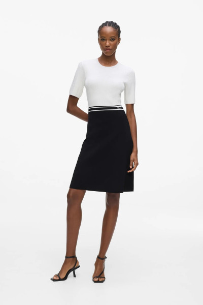 RUHA KARL LAGERFELD LOGO KNIT DRESS - Kép 1