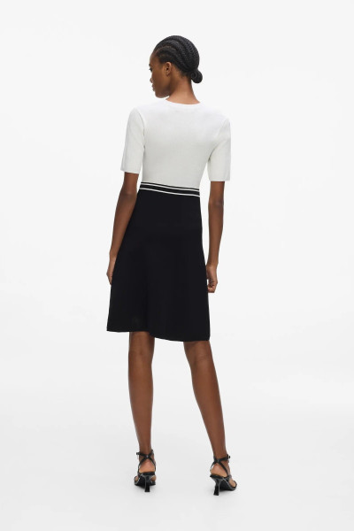 RUHA KARL LAGERFELD LOGO KNIT DRESS - Kép 2