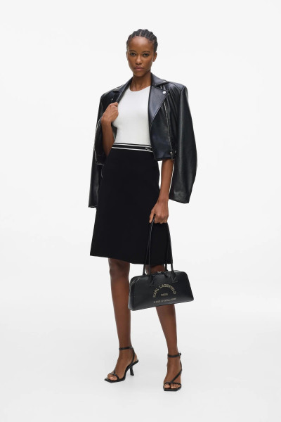 RUHA KARL LAGERFELD LOGO KNIT DRESS - Kép 3
