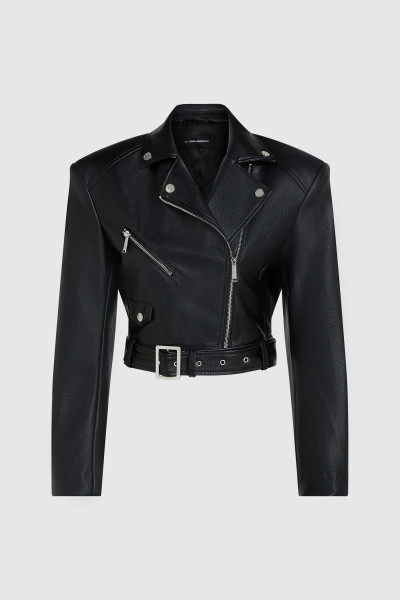 BUNDA KARL LAGERFELD FAUX LEATHER BIKER JACKET - Fotografia č. 6