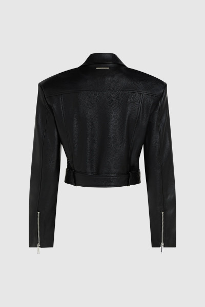 BUNDA KARL LAGERFELD FAUX LEATHER BIKER JACKET - Fotografia č. 7