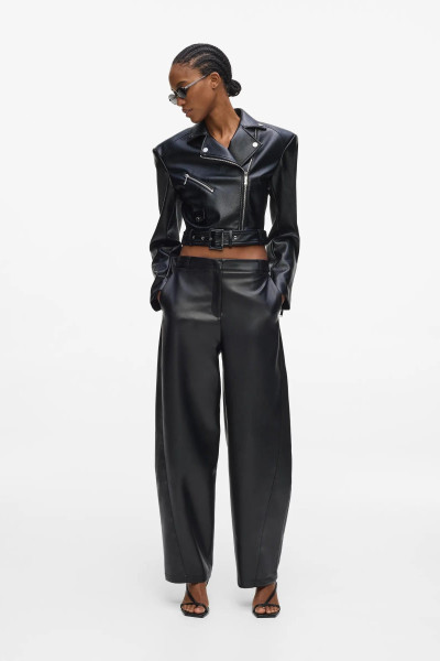 BUNDA KARL LAGERFELD FAUX LEATHER BIKER JACKET - Fotografia č. 3