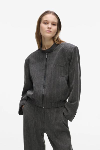 DZSEKI KARL LAGERFELD PINSTRIPE TAILORED BOMBER - Kép 1