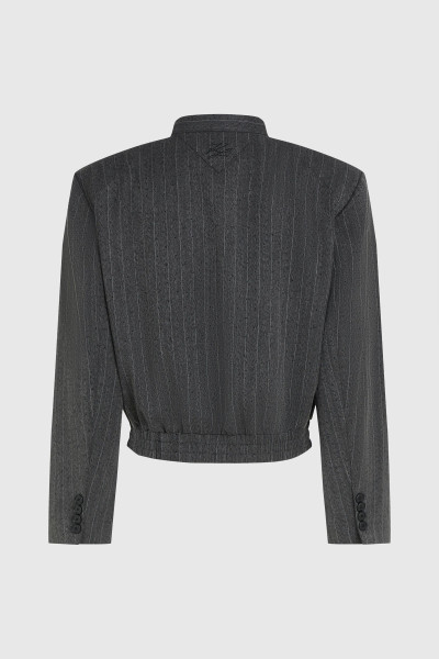 DZSEKI KARL LAGERFELD PINSTRIPE TAILORED BOMBER - Kép 6