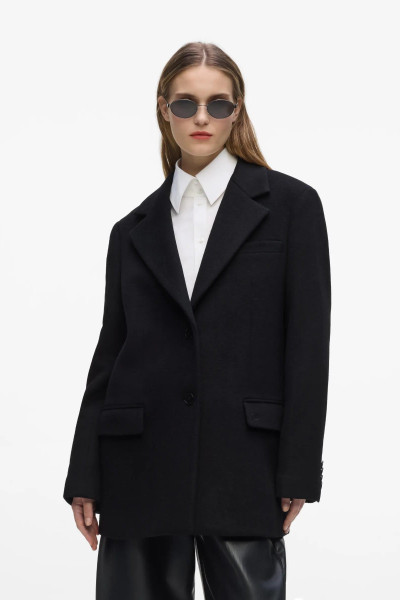 KABÁT KARL LAGERFELD SHORT SOFT WOOL COAT - Kép 2