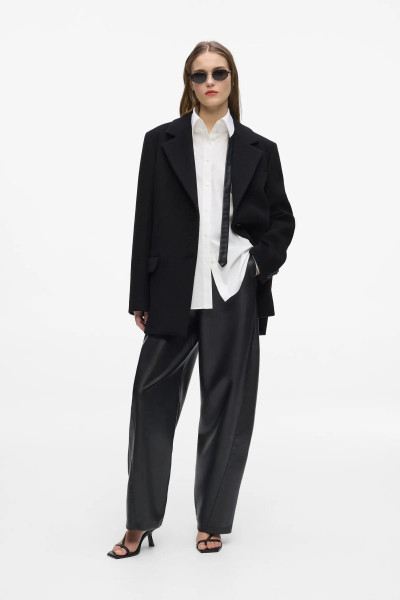 KABÁT KARL LAGERFELD SHORT SOFT WOOL COAT - Kép 4