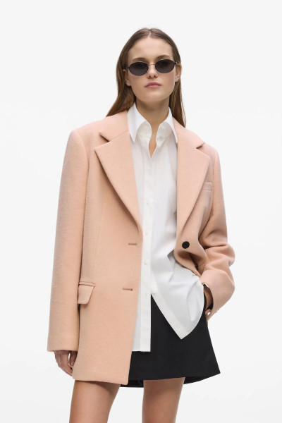 KABÁT KARL LAGERFELD SHORT SOFT WOOL COAT - Kép 1