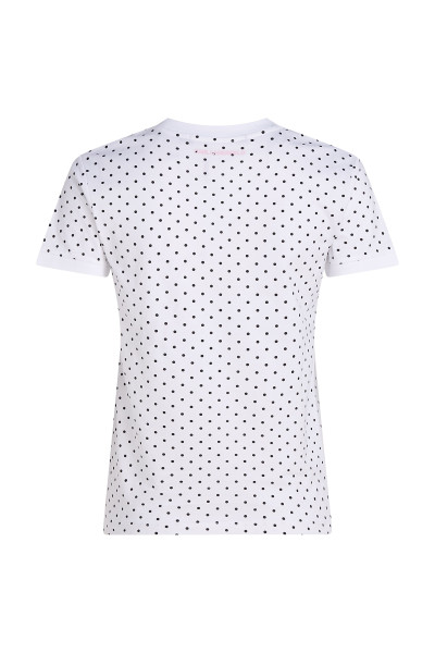 PÓLÓ KARL LAGERFELD IKON SMALL AOP SLIM T-SHIRT - Kép 2