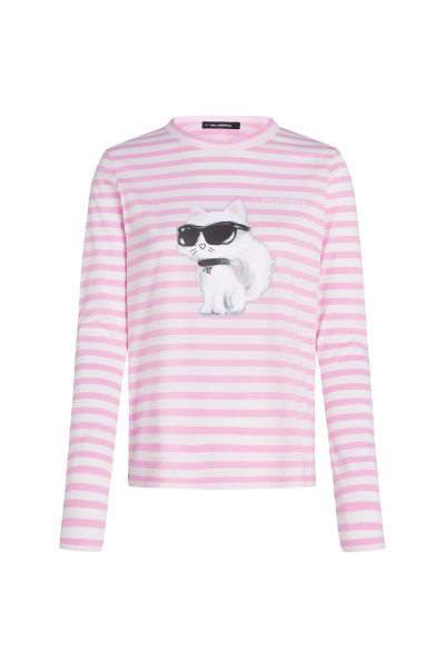 PÓLÓ KARL LAGERFELD IKON AQUARELLE C LSLV TOP - Kép 1