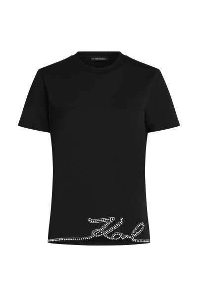 PÓLÓ KARL LAGERFELD SIGNATURE HEM T-SHIRT - Kép 1