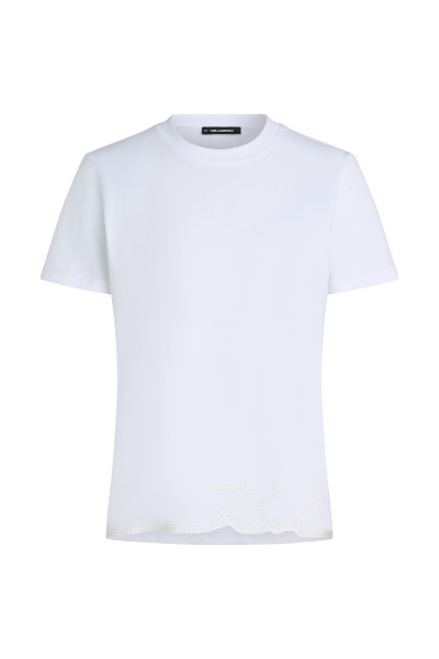 PÓLÓ KARL LAGERFELD SIGNATURE HEM T-SHIRT - Kép 1