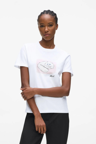 PÓLÓ KARL LAGERFELD PORTRAIT REGULAR T-SHIRT - Kép 1