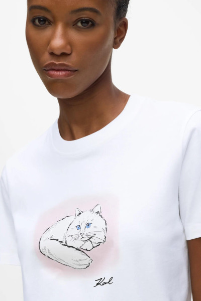 PÓLÓ KARL LAGERFELD PORTRAIT REGULAR T-SHIRT - Kép 4