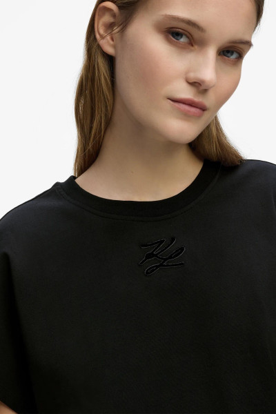 PÓLÓ KARL LAGERFELD KL LOGO T-SHIRT - Kép 4