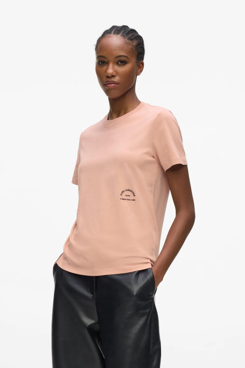 Póló Karl Lagerfeld Rsg Regular T-Shirt Misty Rose