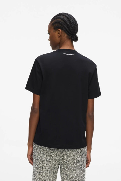 PÓLÓ KARL LAGERFELD KARL BOUCLE T-SHIRT - Kép 2