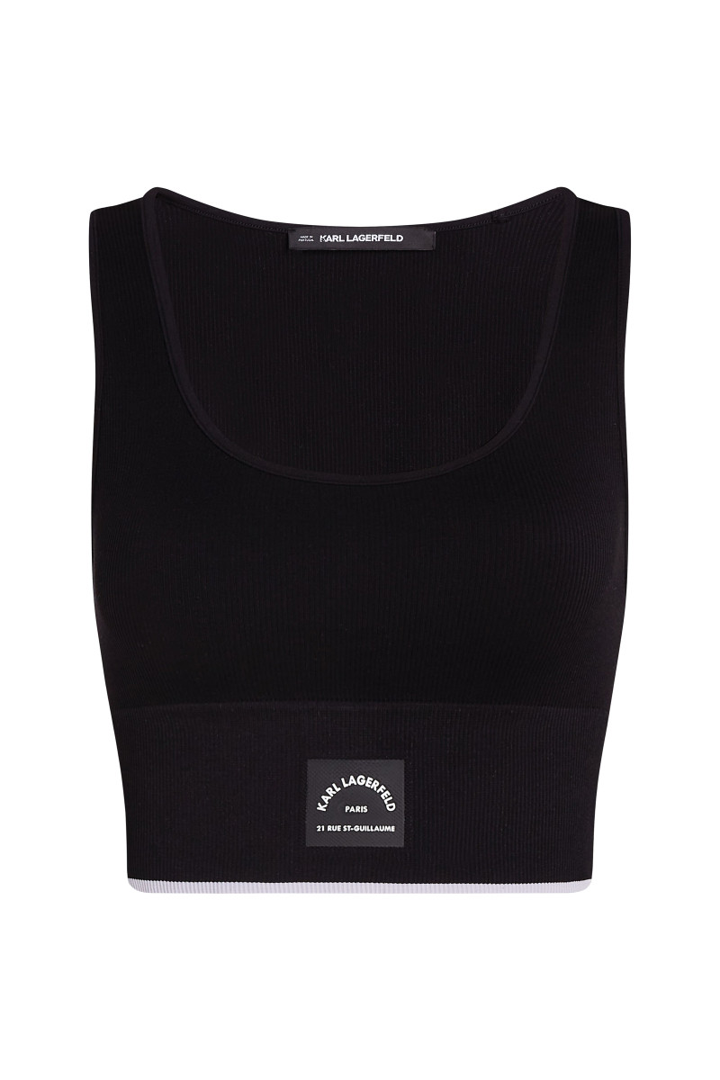 Top Karl Lagerfeld Rsg Seamless Bra Top Black