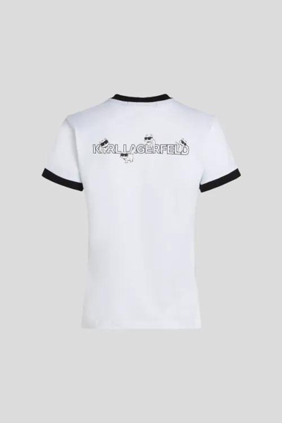 PÓLÓ KARL LAGERFELD IKON CHOUPETTE CONTRAST TSHIRT - Kép 2
