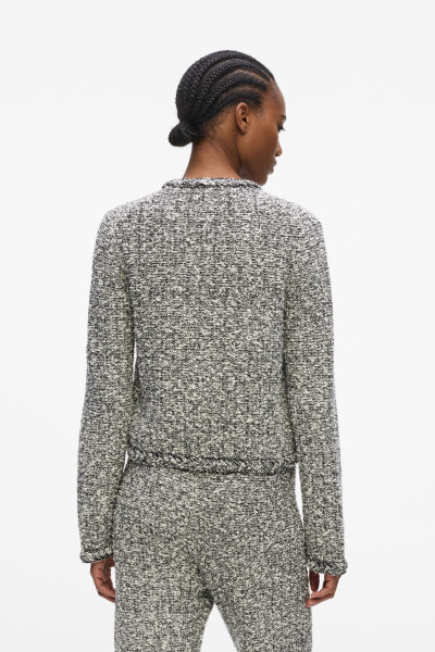 KARDIGÁN KARL LAGERFELD BOUCLE KNIT CARDIGAN - Kép 2