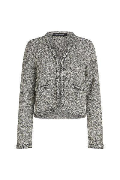 KARDIGÁN KARL LAGERFELD BOUCLE KNIT CARDIGAN - Kép 5