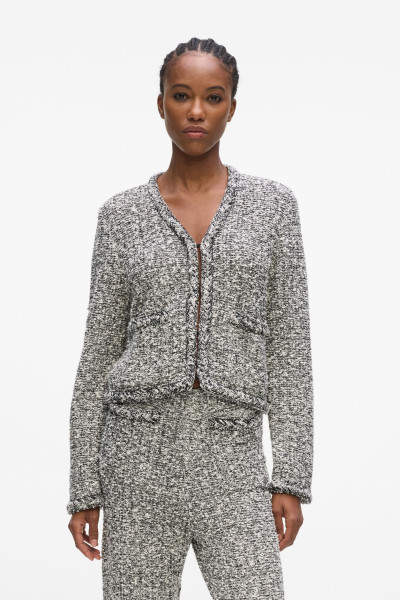KARDIGÁN KARL LAGERFELD BOUCLE KNIT CARDIGAN - Kép 1