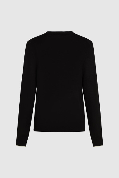 PULÓVER KARL LAGERFELD ESSENTIAL MERINO WOOL CREWNECK - Kép 6