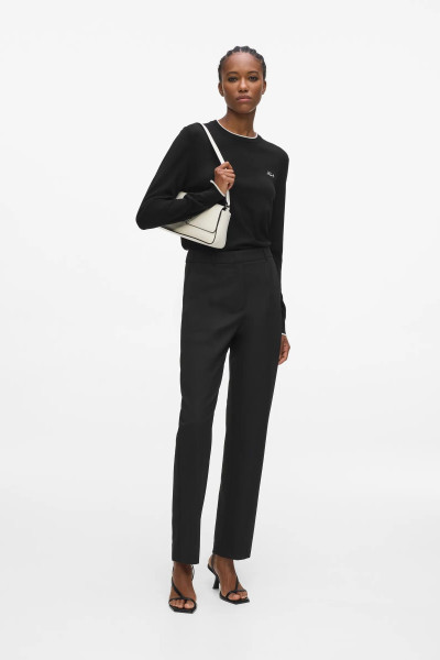 PULÓVER KARL LAGERFELD ESSENTIAL MERINO WOOL CREWNECK - Kép 4