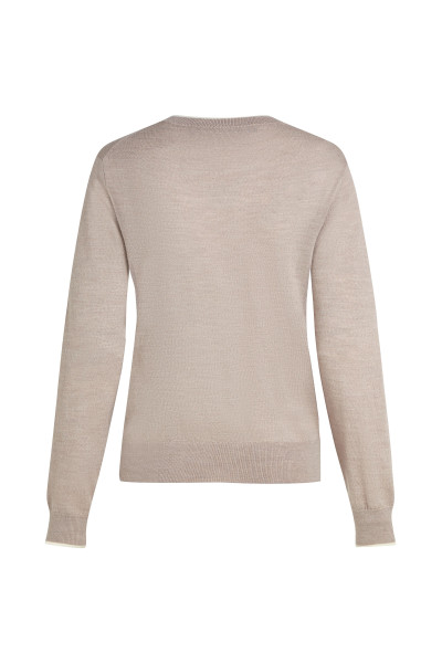 PULÓVER KARL LAGERFELD ESSENTIAL MERINO WOOL CREWNECK - Kép 6