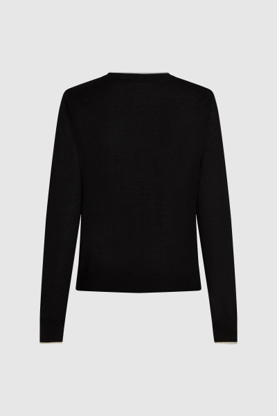 KARDIGÁN KARL LAGERFELD ESSENTIAL MERINO WOOL CARDIGAN - Kép 6